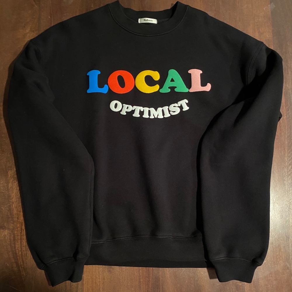Madhappy Local Optimist Heritage Sweatshirt Black